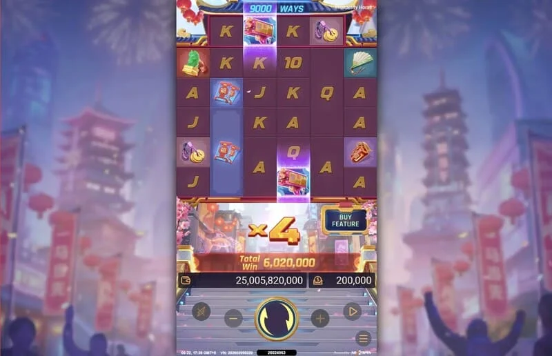 Prosperity Horse - koefisien dan pembayaran akhir di Cyber-Luxe Free Spins