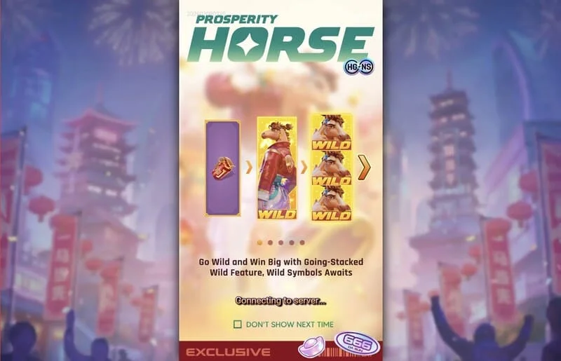 Prosperity Horse - Wild yang ditumpuk pada gulungan